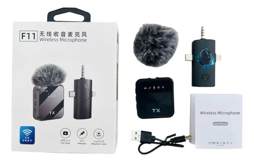 Micrófono Inalámbrico De Solapa Tx F11